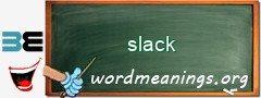 WordMeaning blackboard for slack